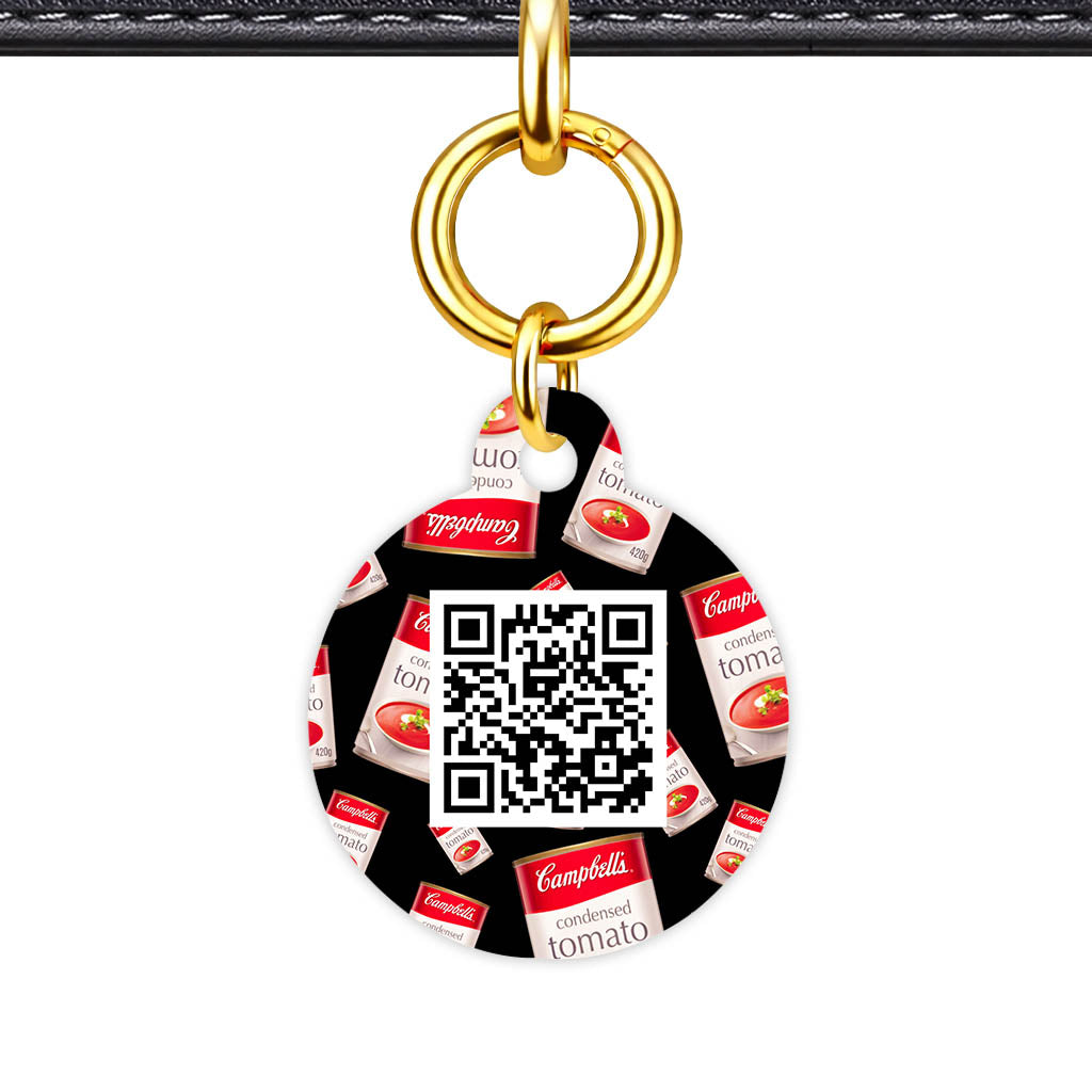 Canned Tomato Soup QR Smart Pet Id Tag (Dog Tag & Cat Tag)
