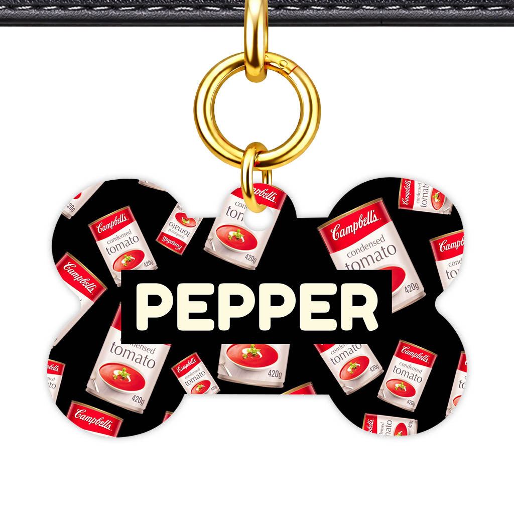Canned Tomato Soup QR Smart Pet Id Tag (Dog Tag & Cat Tag)