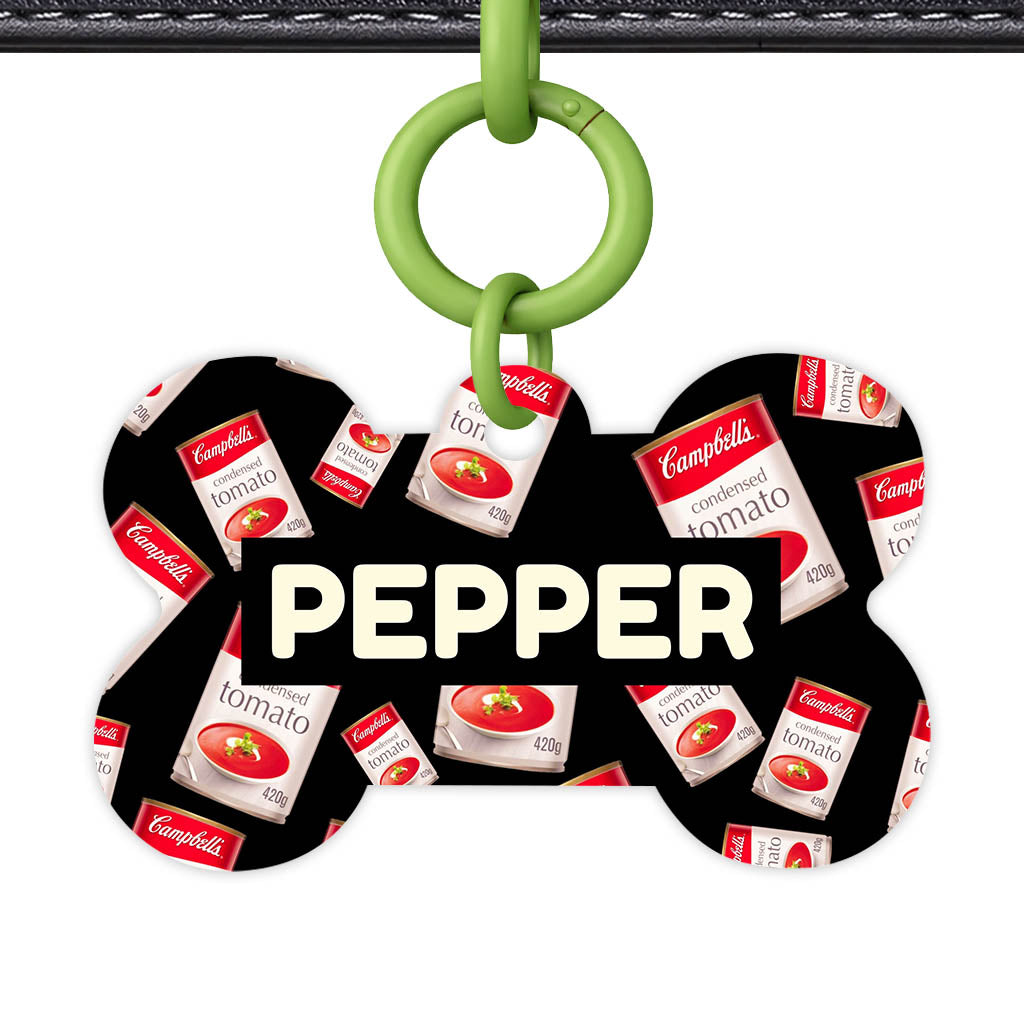 Canned Tomato Soup QR Smart Pet Id Tag (Dog Tag & Cat Tag)