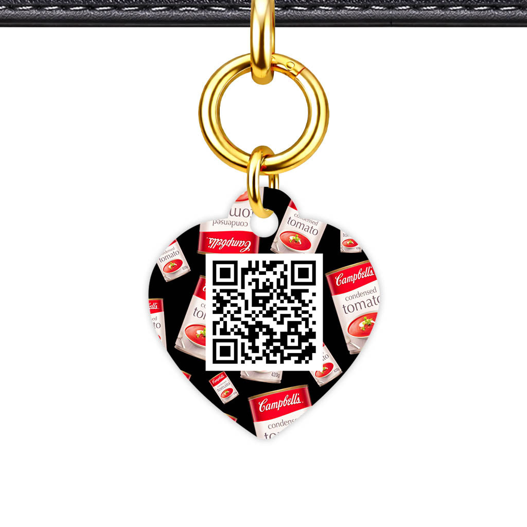 Canned Tomato Soup QR Smart Pet Id Tag (Dog Tag & Cat Tag)