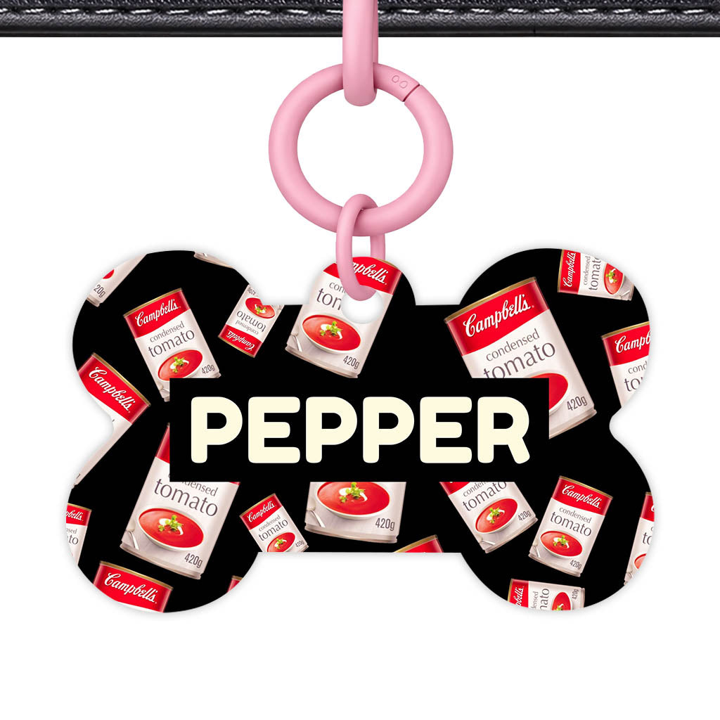 Canned Tomato Soup QR Smart Pet Id Tag (Dog Tag & Cat Tag)