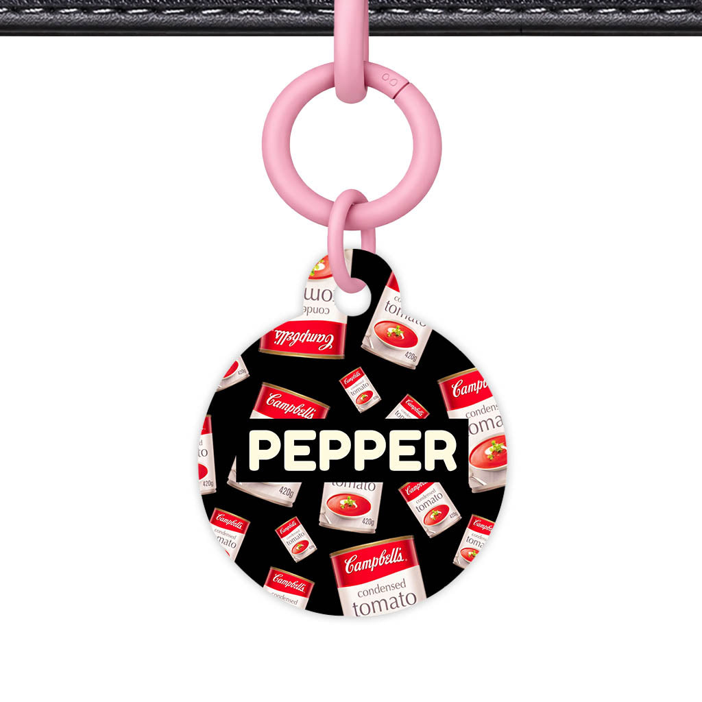 Canned Tomato Soup QR Smart Pet Id Tag (Dog Tag & Cat Tag)
