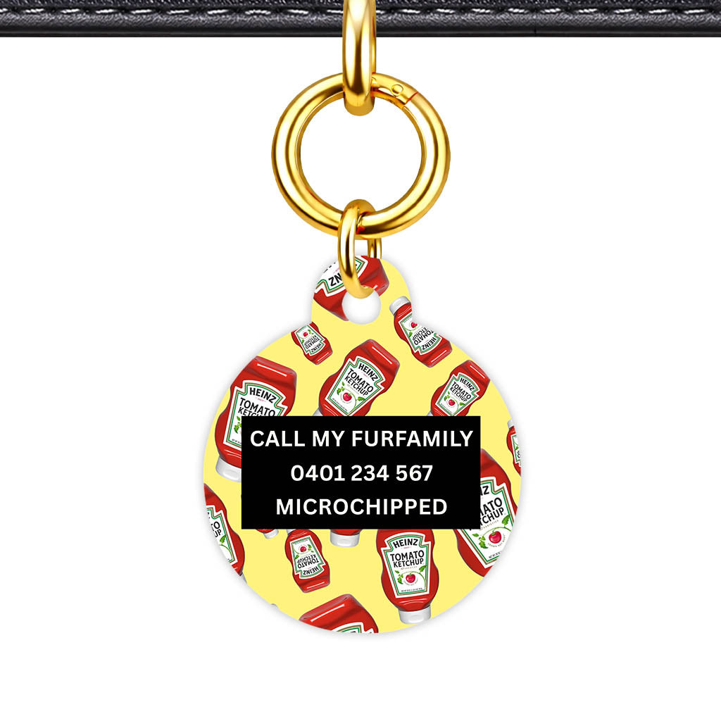 Ketchup Fun Classic Pet Id (Dog Tag & Cat Tag)