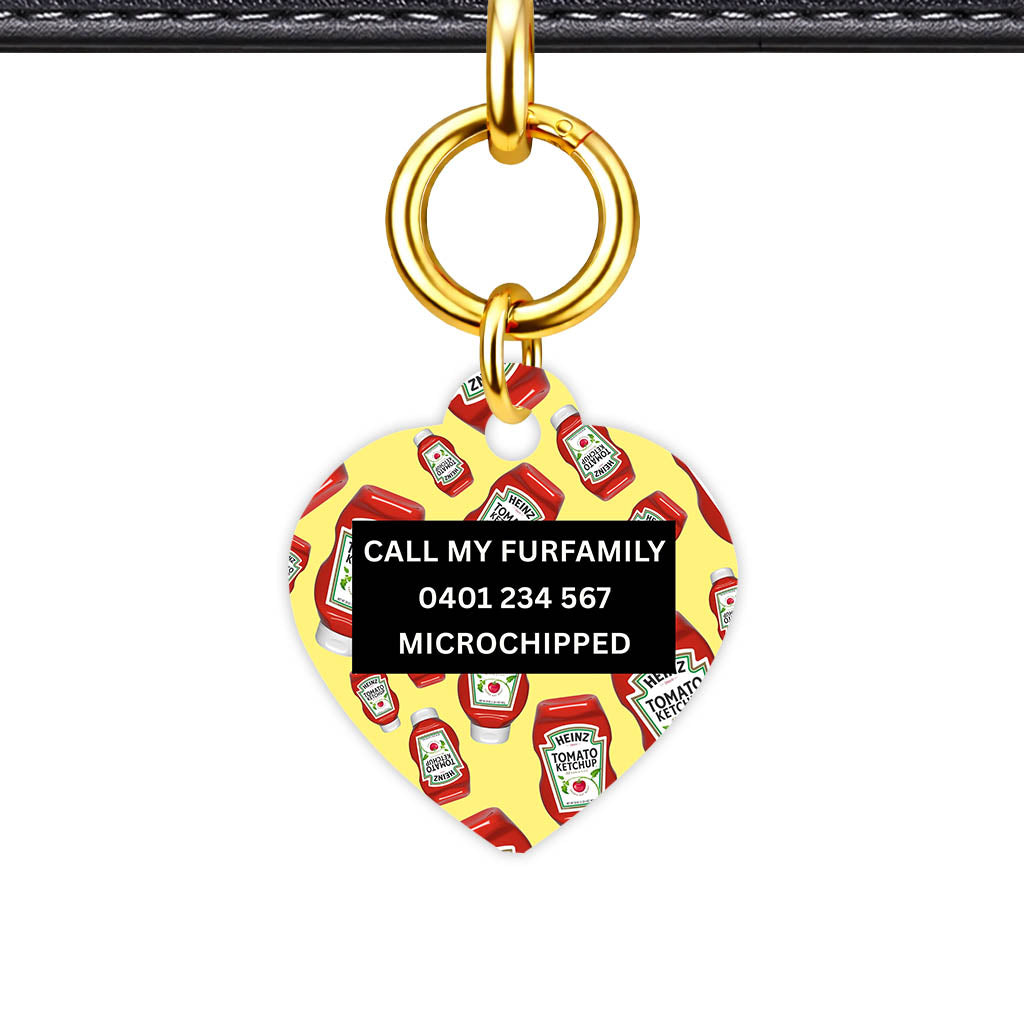 Ketchup Fun Classic Pet Id (Dog Tag & Cat Tag)