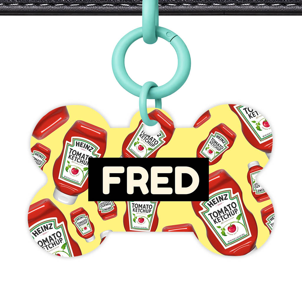Ketchup Fun Classic Pet Id (Dog Tag & Cat Tag)