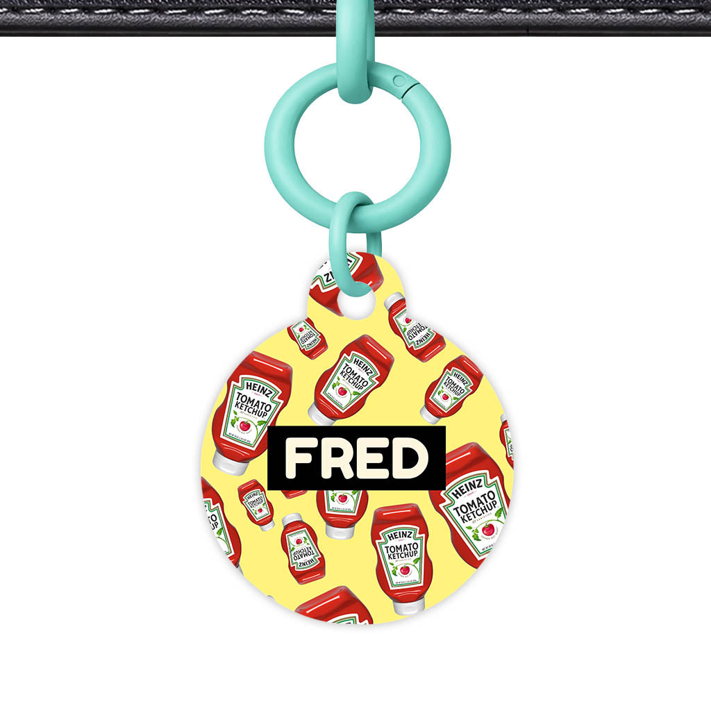Ketchup Fun QR Smart Pet Id Tag (Dog Tag & Cat Tag)