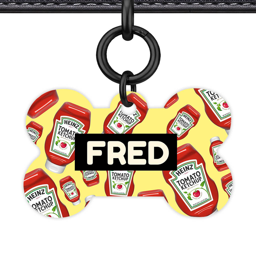 Ketchup Fun Classic Pet Id (Dog Tag & Cat Tag)
