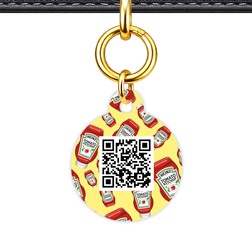 Ketchup Fun QR Smart Pet Id Tag (Dog Tag & Cat Tag)