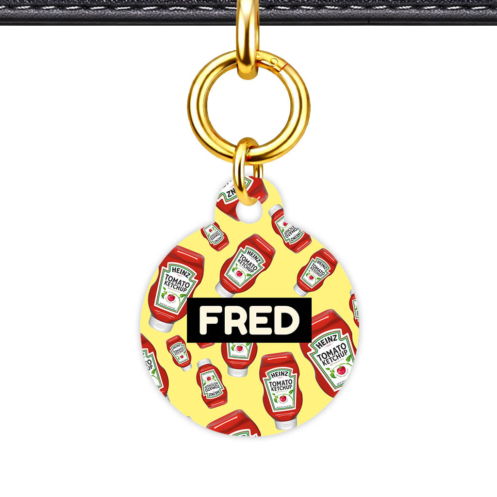 Ketchup Fun QR Smart Pet Id Tag (Dog Tag & Cat Tag)
