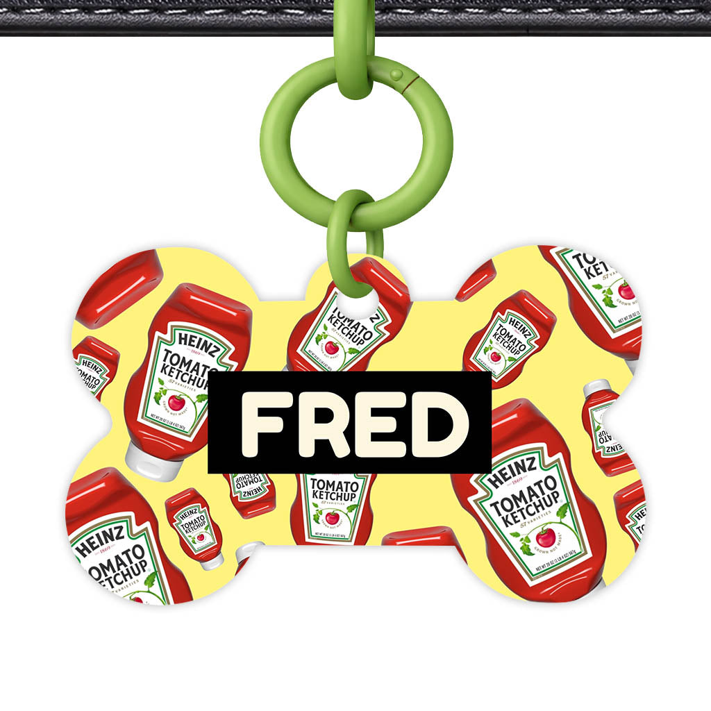 Ketchup Fun QR Smart Pet Id Tag (Dog Tag & Cat Tag)