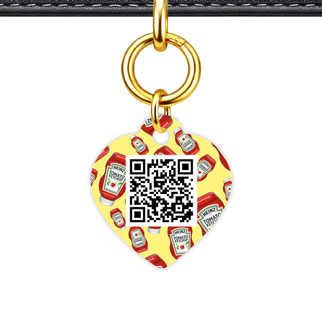 Ketchup Fun QR Smart Pet Id Tag (Dog Tag & Cat Tag)