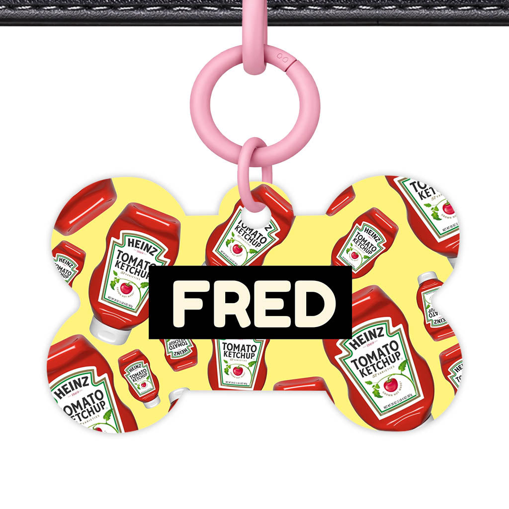 Ketchup Fun QR Smart Pet Id Tag (Dog Tag & Cat Tag)