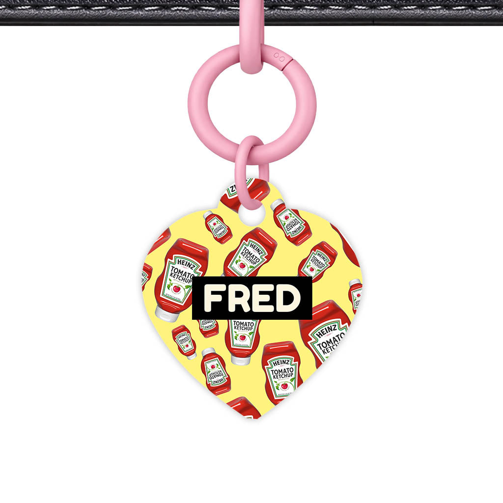 Ketchup Fun QR Smart Pet Id Tag (Dog Tag & Cat Tag)