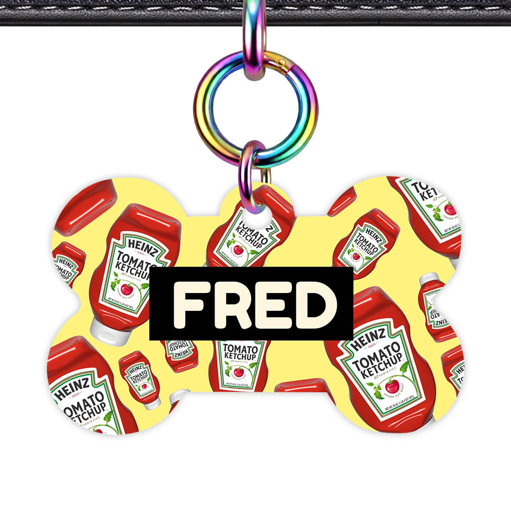Ketchup Fun Classic Pet Id (Dog Tag & Cat Tag)