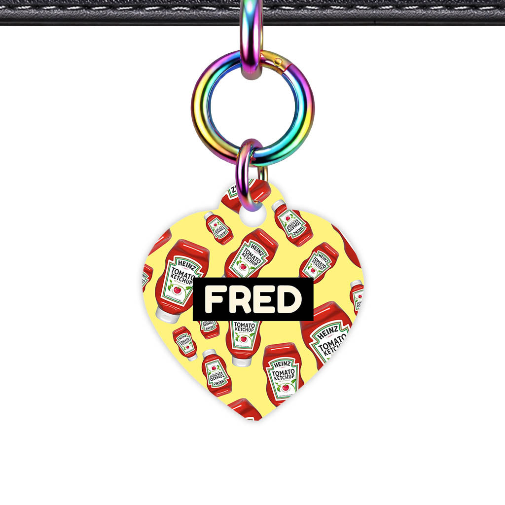 Ketchup Fun QR Smart Pet Id Tag (Dog Tag & Cat Tag)