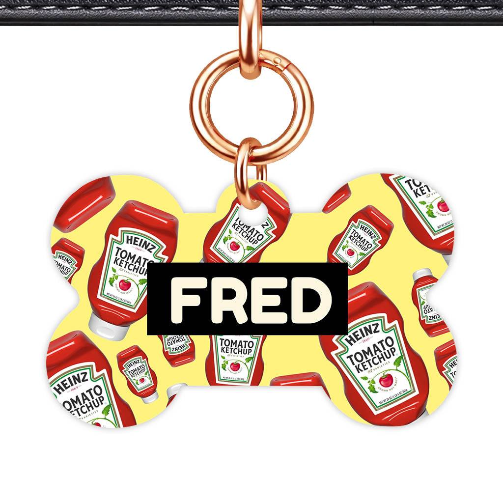 Ketchup Fun Classic Pet Id (Dog Tag & Cat Tag)