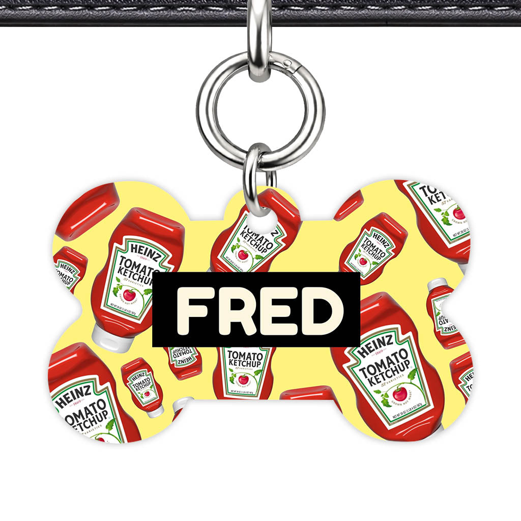Ketchup Fun QR Smart Pet Id Tag (Dog Tag & Cat Tag)