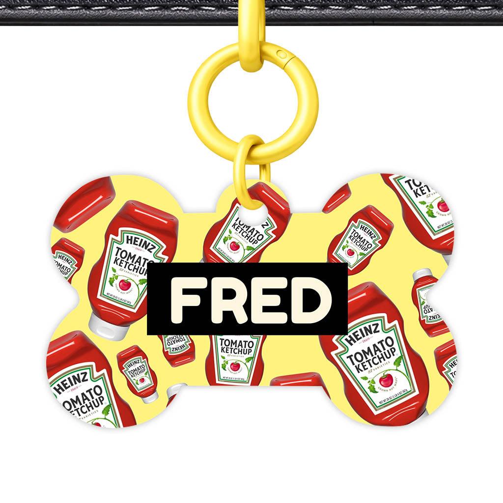 Ketchup Fun Classic Pet Id (Dog Tag & Cat Tag)
