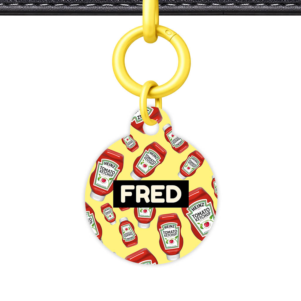 Ketchup Fun QR Smart Pet Id Tag (Dog Tag & Cat Tag)