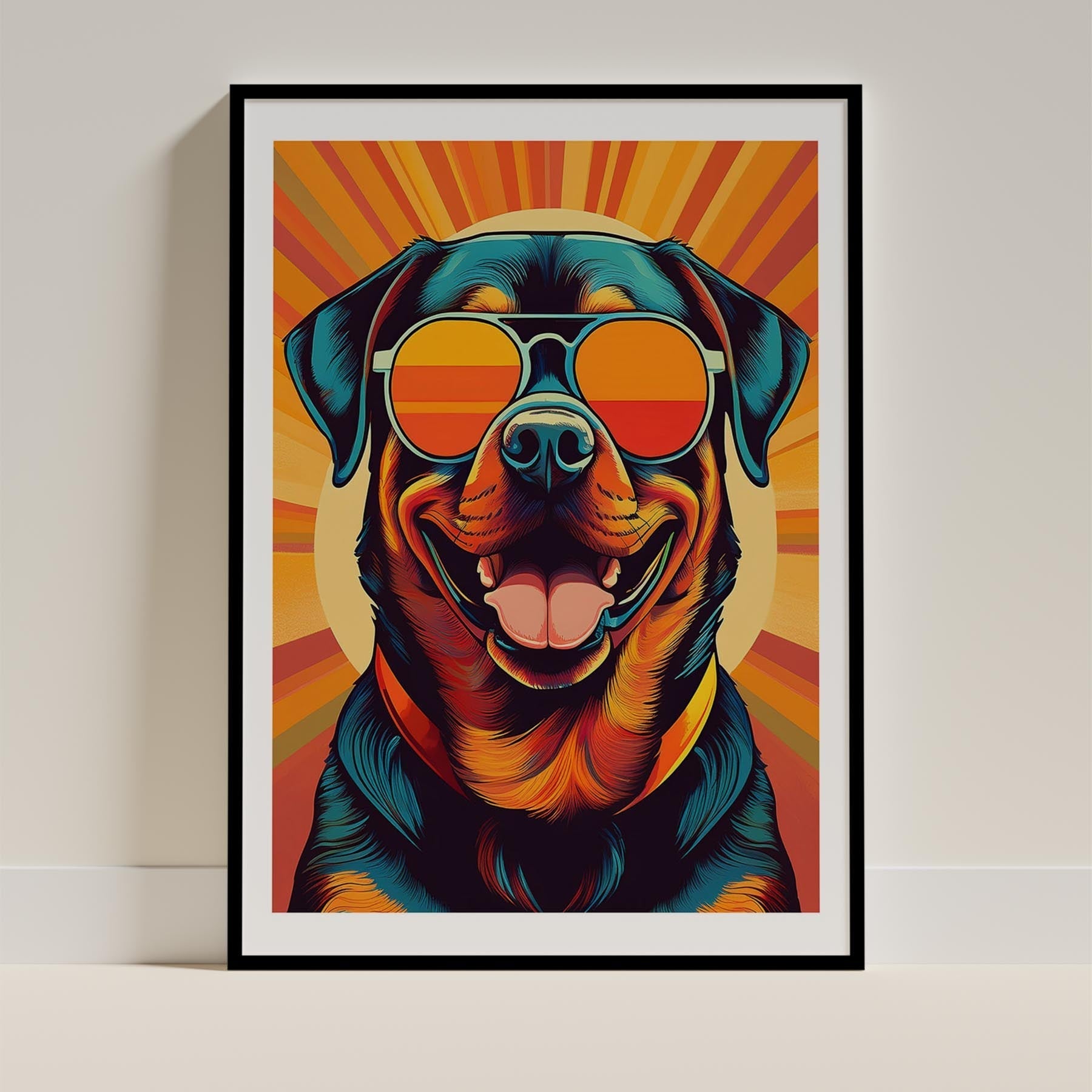 Rottweiler In Colourful Sunnies 2 image 11