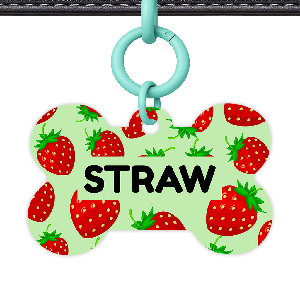 Strawberry Pop QR Smart Pet Id Tag (Dog Tag & Cat Tag)