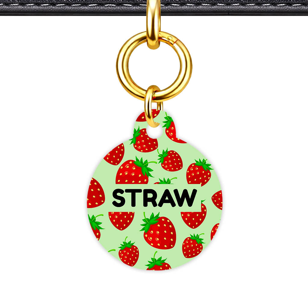Strawberry Pop QR Smart Pet Id Tag (Dog Tag & Cat Tag)