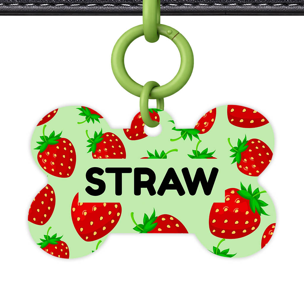Strawberry Pop QR Smart Pet Id Tag (Dog Tag & Cat Tag)