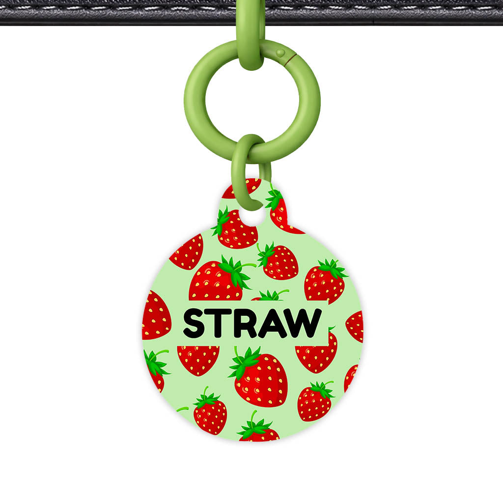 Strawberry Pop QR Smart Pet Id Tag (Dog Tag & Cat Tag)