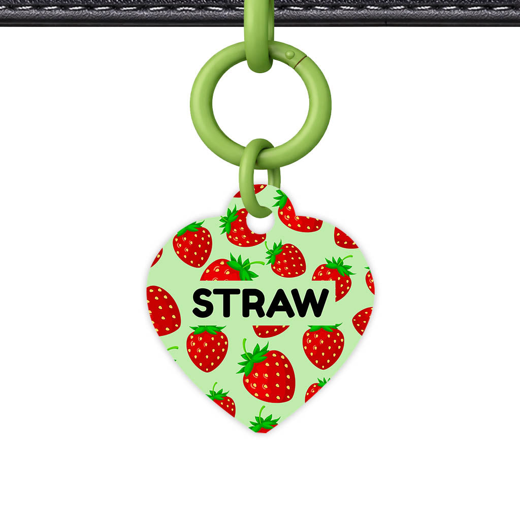 Strawberry Pop QR Smart Pet Id Tag (Dog Tag & Cat Tag)