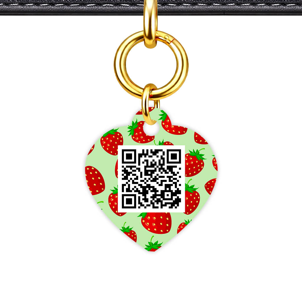 Strawberry Pop QR Smart Pet Id Tag (Dog Tag & Cat Tag)