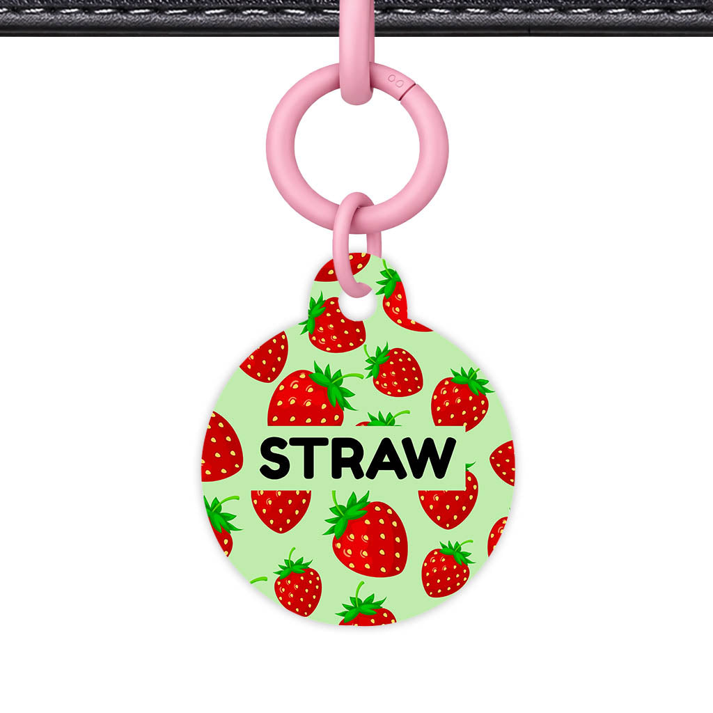 Strawberry Pop QR Smart Pet Id Tag (Dog Tag & Cat Tag)