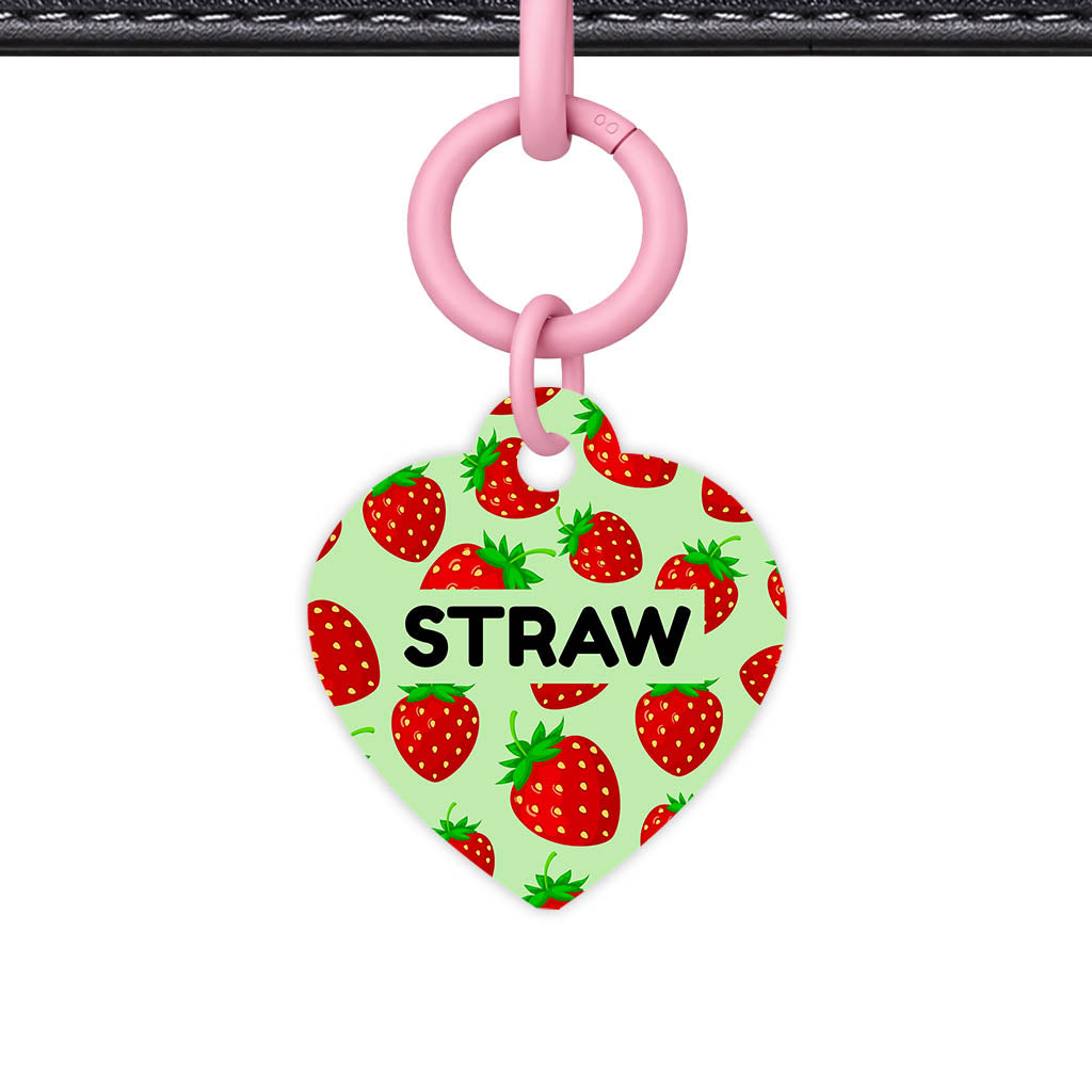 Strawberry Pop QR Smart Pet Id Tag (Dog Tag & Cat Tag)