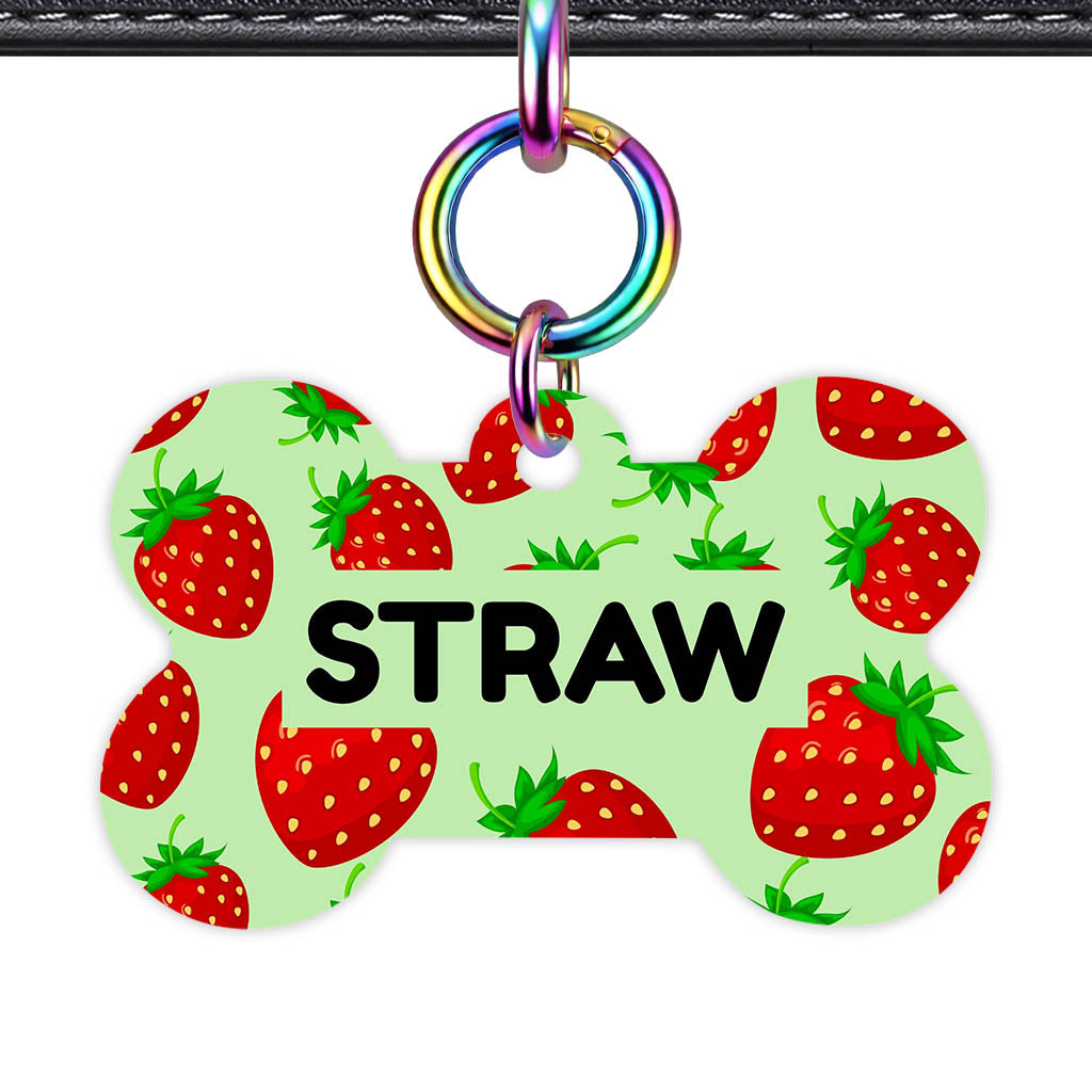 Strawberry Pop QR Smart Pet Id Tag (Dog Tag & Cat Tag)