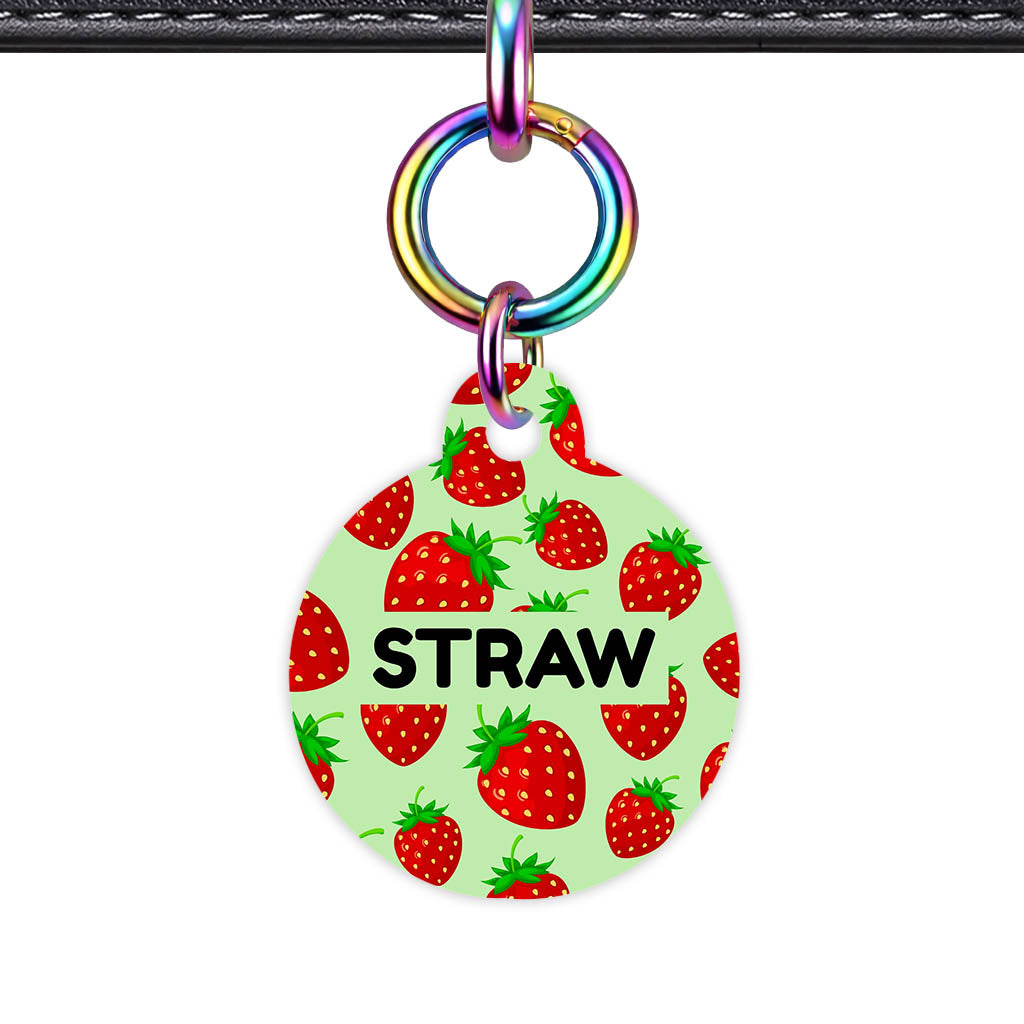 Strawberry Pop QR Smart Pet Id Tag (Dog Tag & Cat Tag)