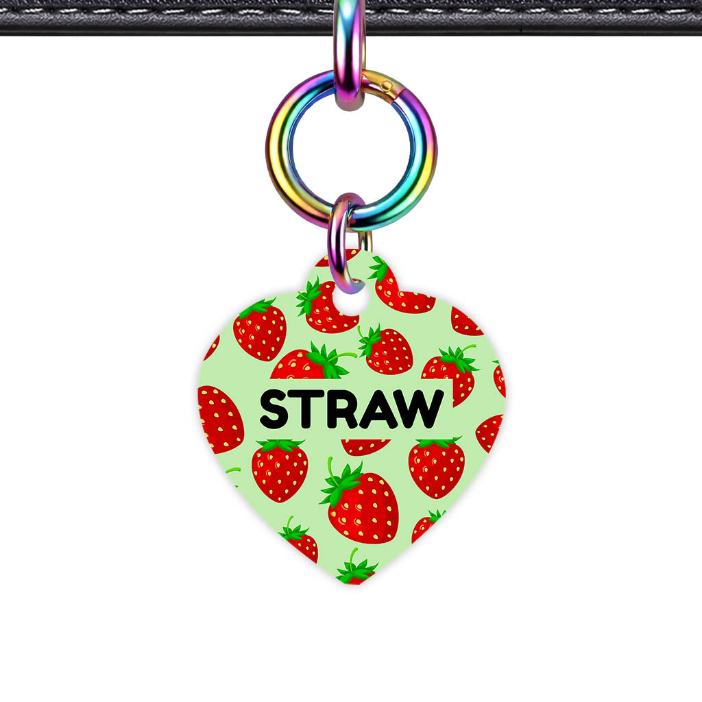 Strawberry Pop QR Smart Pet Id Tag (Dog Tag & Cat Tag)