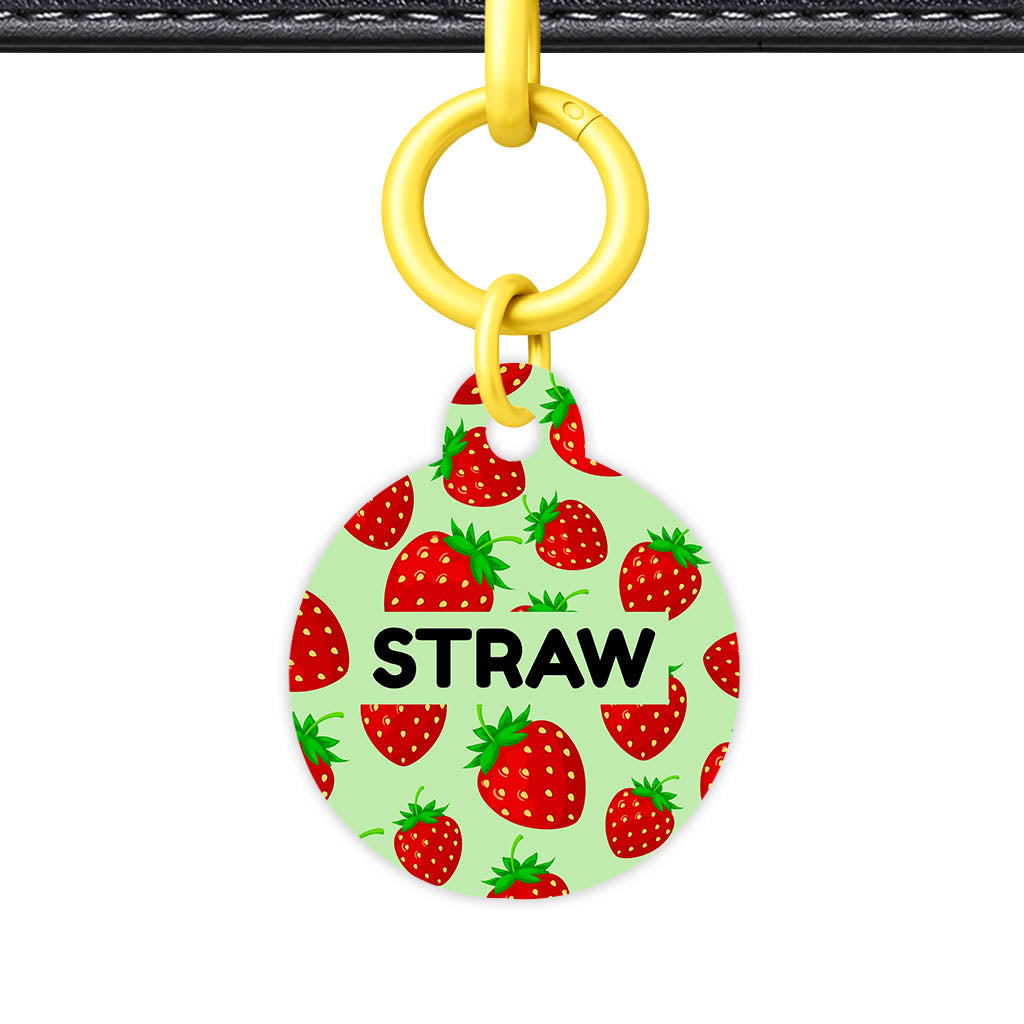 Strawberry Pop QR Smart Pet Id Tag (Dog Tag & Cat Tag)