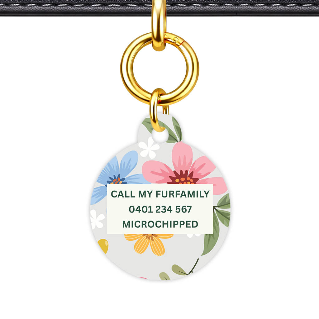 Soft Floral Classic Pet Id (Dog Tag & Cat Tag) - view 29 | Dogsy & Co