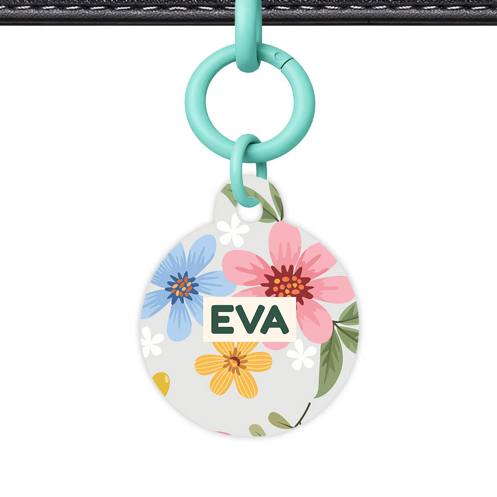 Soft Floral QR Smart Pet Id Tag (Dog Tag & Cat Tag)