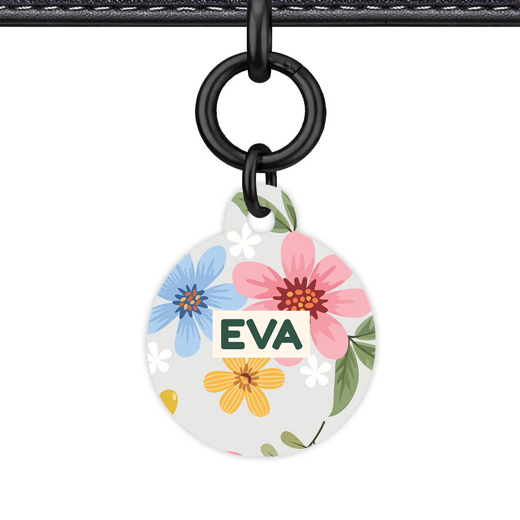Soft Floral QR Smart Pet Id Tag (Dog Tag & Cat Tag)