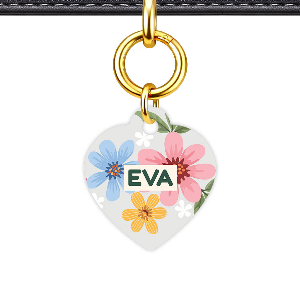 Soft Floral QR Smart Pet Id Tag (Dog Tag & Cat Tag)