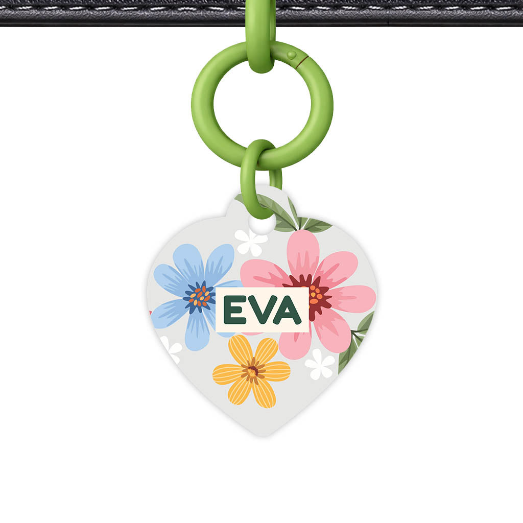 Soft Floral QR Smart Pet Id Tag (Dog Tag & Cat Tag)