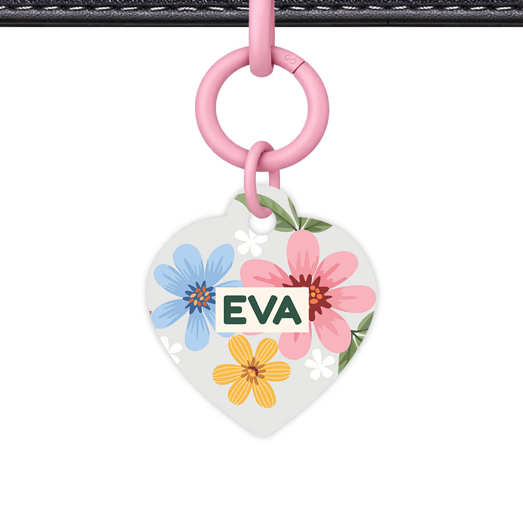 Soft Floral QR Smart Pet Id Tag (Dog Tag & Cat Tag)
