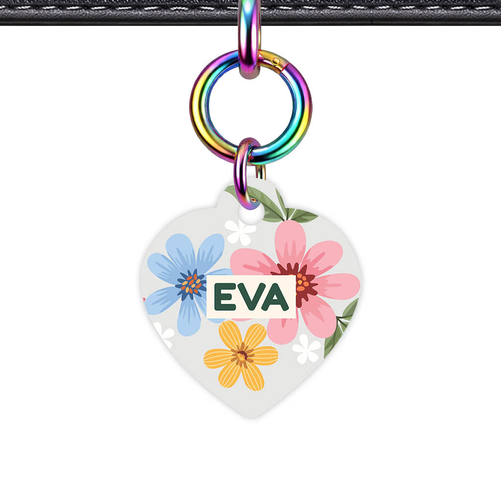 Soft Floral QR Smart Pet Id Tag (Dog Tag & Cat Tag)