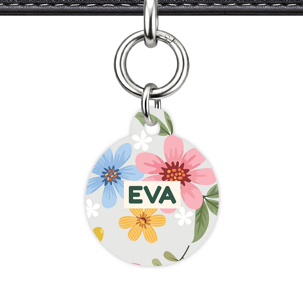 Soft Floral QR Smart Pet Id Tag (Dog Tag & Cat Tag)