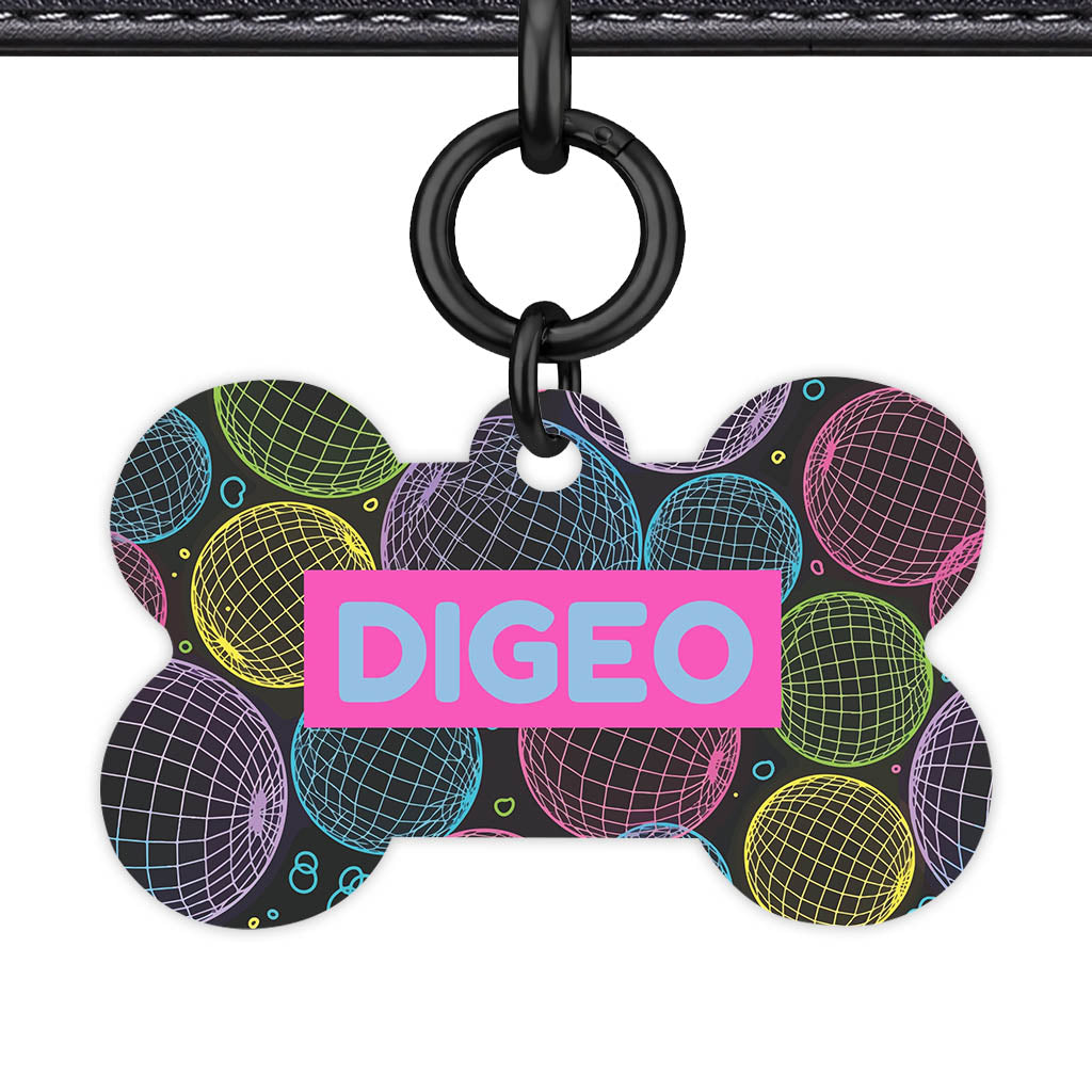 Geo Lines QR Smart Pet Id Tag (Dog Tag & Cat Tag)