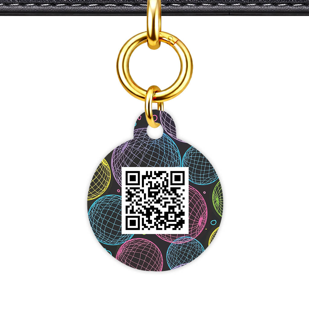 Geo Lines QR Smart Pet Id Tag (Dog Tag & Cat Tag)