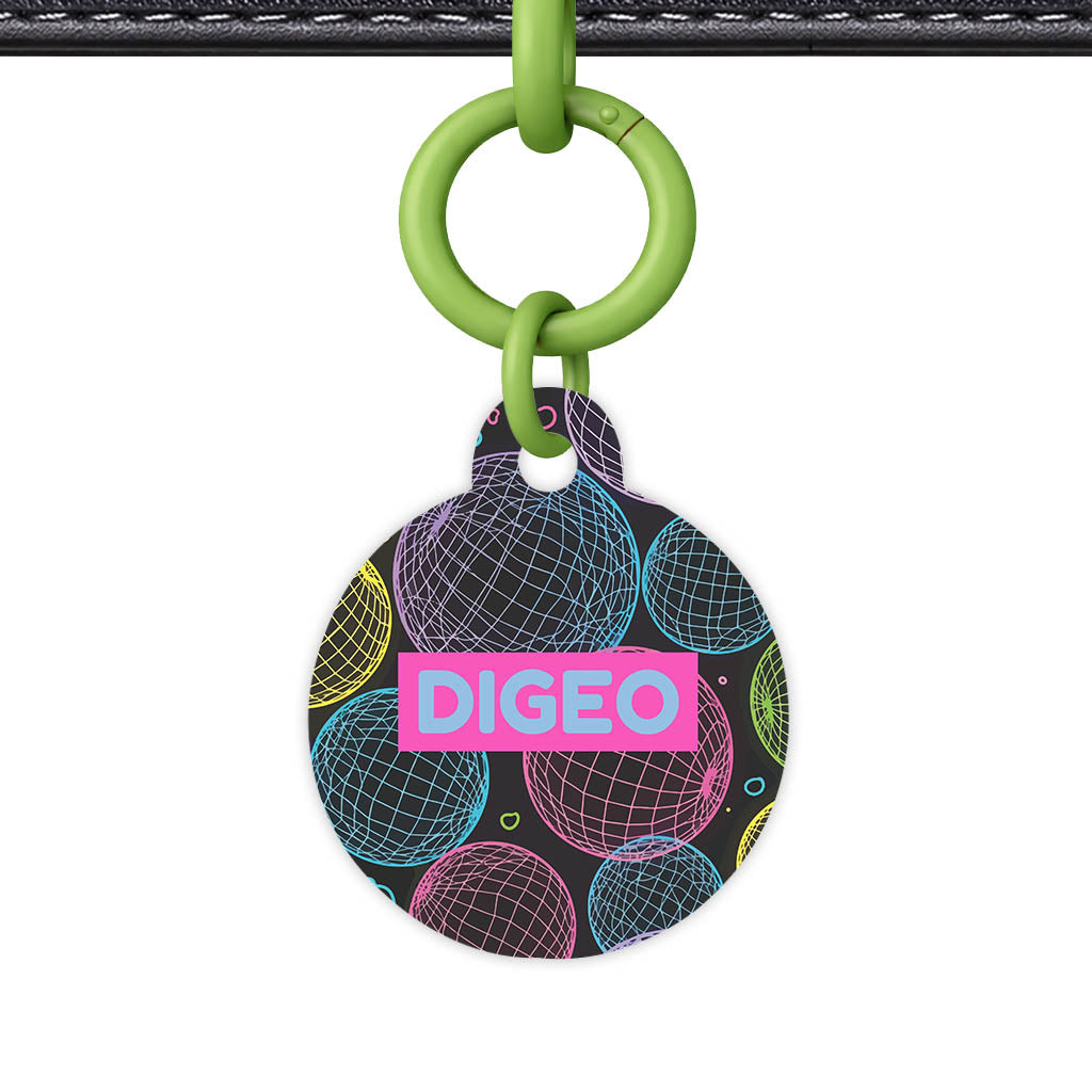Geo Lines QR Smart Pet Id Tag (Dog Tag & Cat Tag)