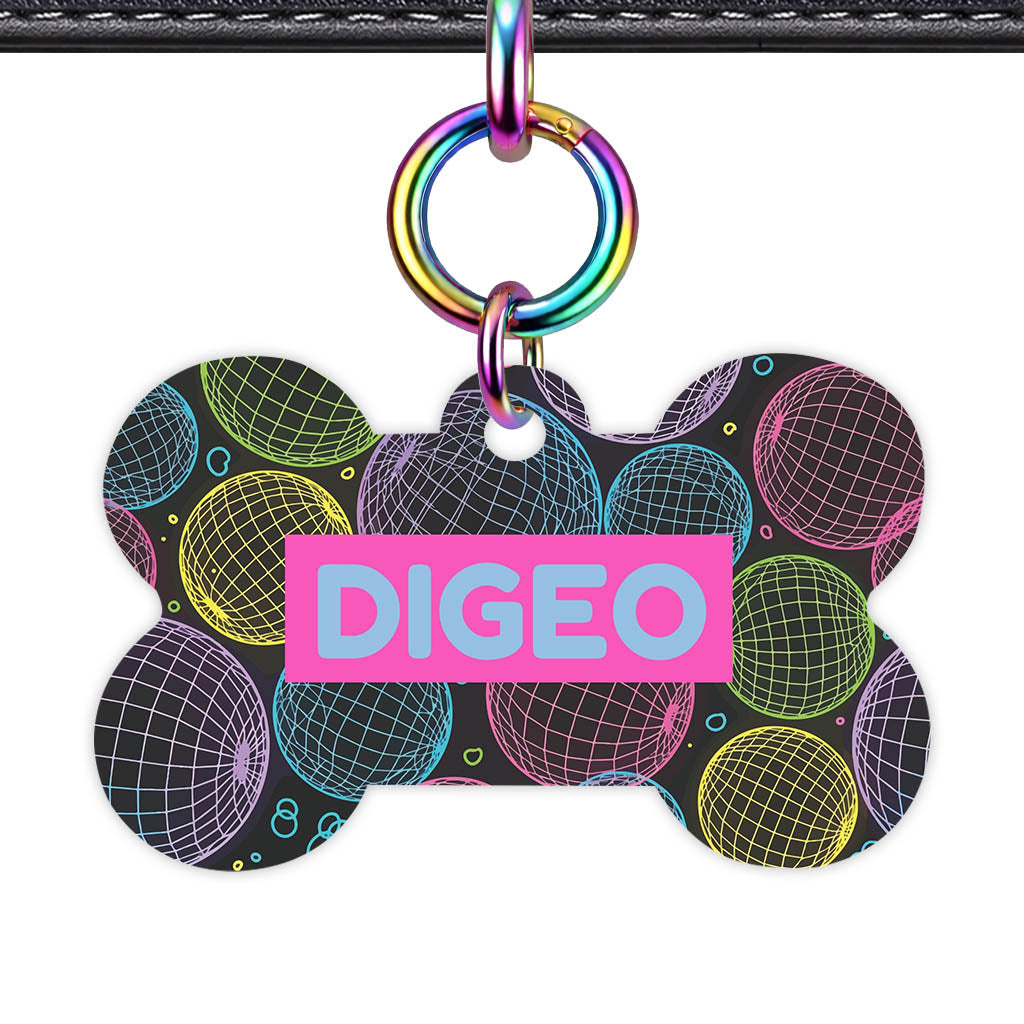 Geo Lines QR Smart Pet Id Tag (Dog Tag & Cat Tag)