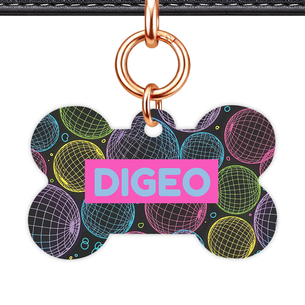 Geo Lines QR Smart Pet Id Tag (Dog Tag & Cat Tag)