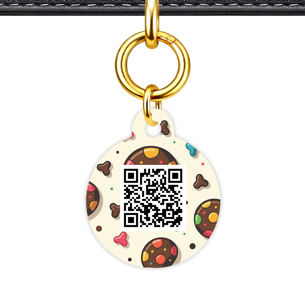 Colourful Cookies QR Smart Pet Id Tag (Dog Tag & Cat Tag)